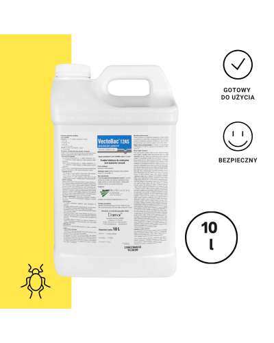 Preparat do zwalczania larw komarów i meszek. Środek owadobójczy VECTOBAC - 10 litrów