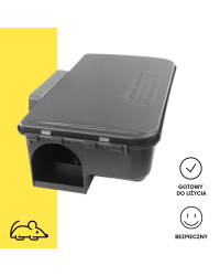 Karmnik deratyzacyjny CORAL - tania, i trwała stacja zamykana na kluczyk