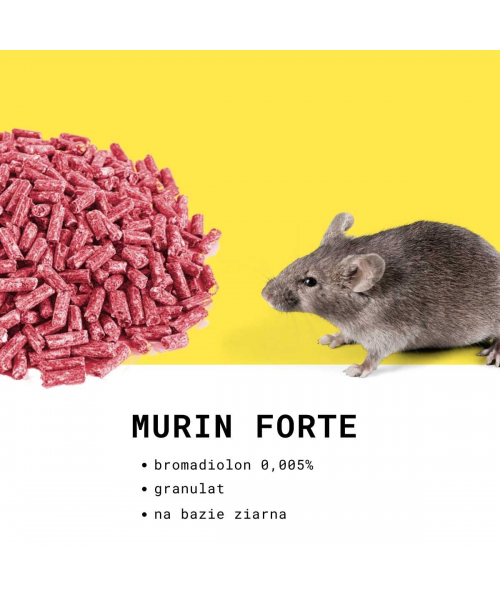 MURIN FORTE granulat – trutka na myszy i szczury