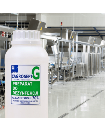 CAGROSEPT preparat do  dezynfekcji powierzchni i przedmiotów , do stosowania w produkcji spożywczej