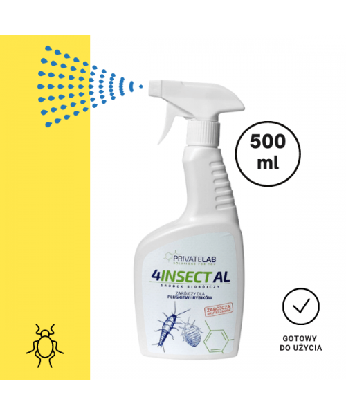 4INSECT AL spray na pluskwy i rybiki 500 ml, preparat owadobójczy, gotowy do użycia